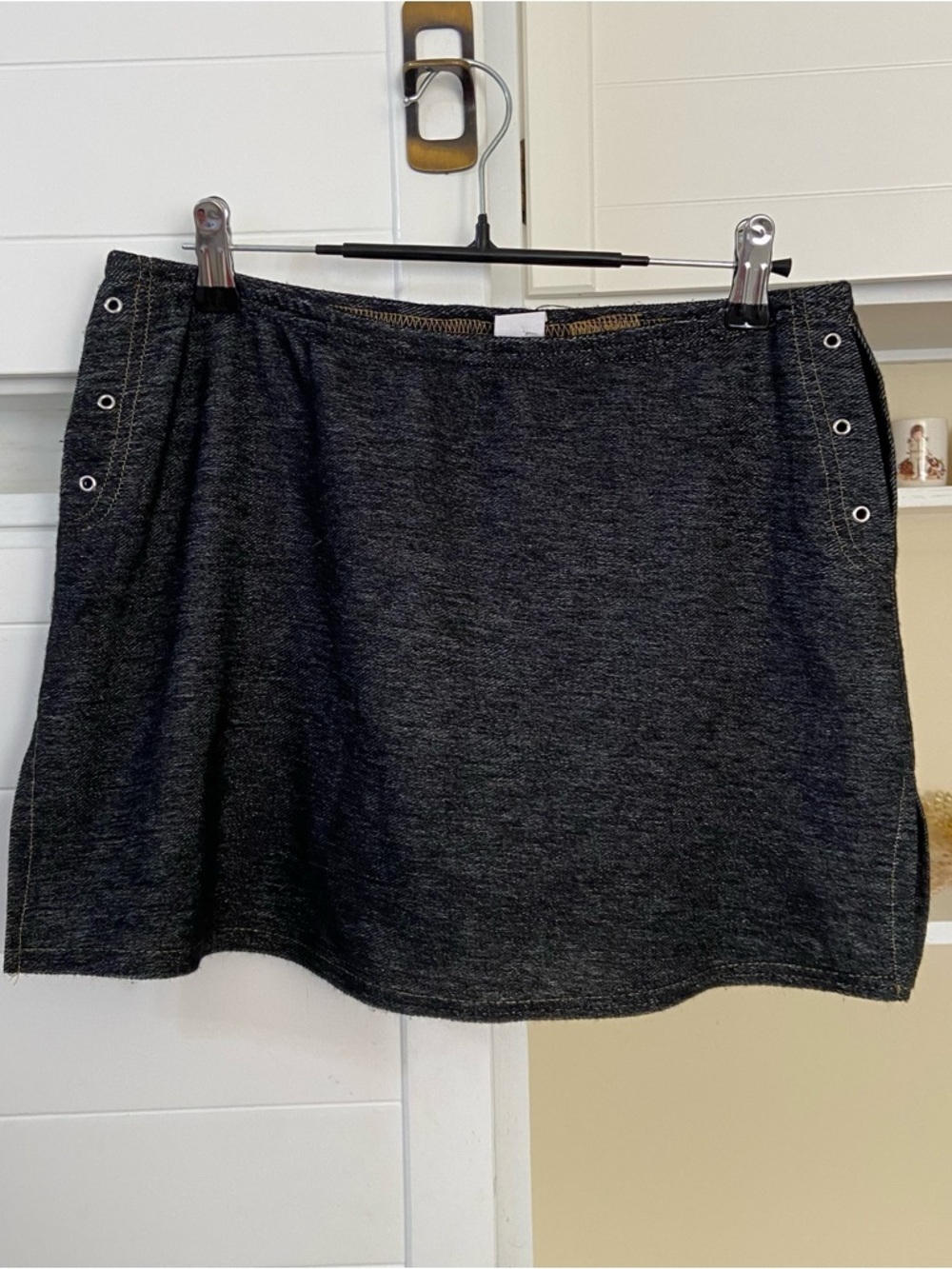 Vintage Black Mini Skort
